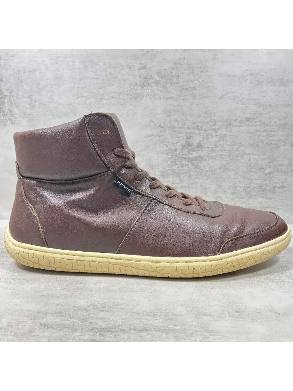 Piloti Apex High Top Leather Driving Sneakers - Men's Size 9.5 - Brown